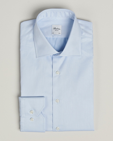 Stenströms Regular Fit Cotton Twill Shirt Blue – Blu