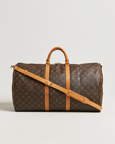 Louis Vuitton Pre-Owned Keepall Bandoulière 55 Monogram – Marrone