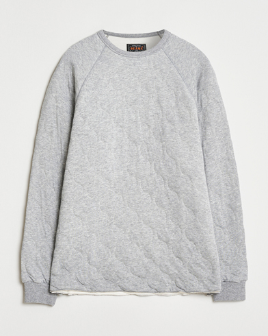 BEAMS PLUS MIL Quilt Crew Neck Grey – Grigio