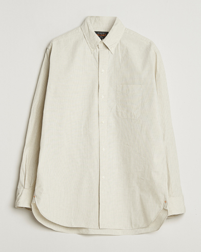 BEAMS PLUS Button Down Shirt White Plaid – Bianco