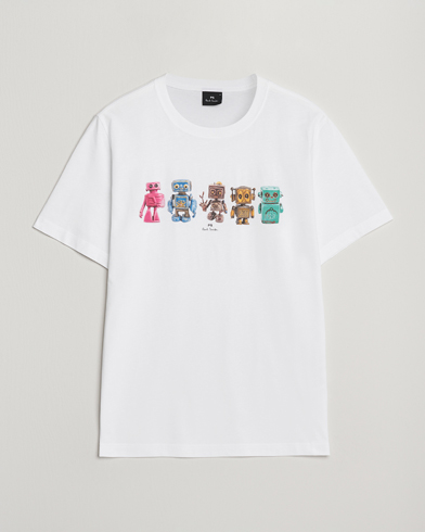 PS Paul Smith Robots Crew Neck T-Shirt White – Bianco