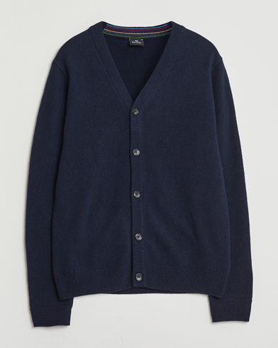 PS Paul Smith Merino Knitted Cardigan Blue – Blu
