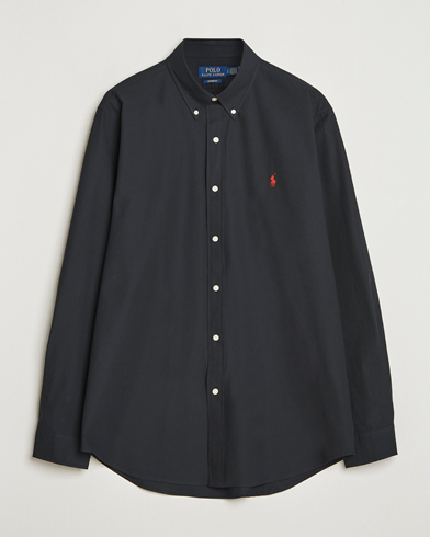 Polo Ralph Lauren Custom Fit Stretch Poplin Shirt Polo Black – Nero