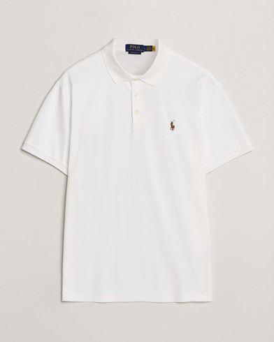 Polo Ralph Lauren Custom Slim Fit Cotton Polo White – Bianco