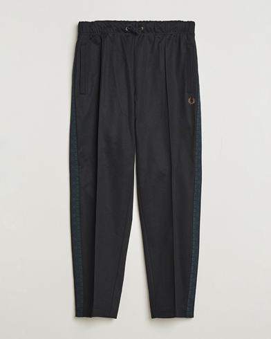 Fred Perry Blackwatch Tartan Taped Track Pants Black – Nero