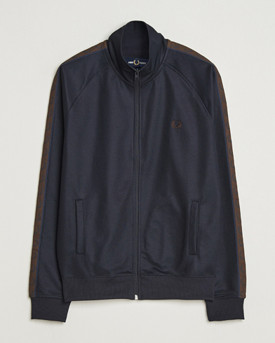 Fred Perry Taped Track Jacket Navy – Blu