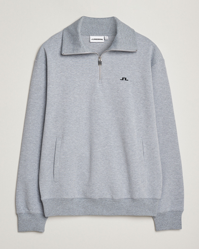 J.Lindeberg Callan Jersey Half Zip Medium Grey Melange – Grigio