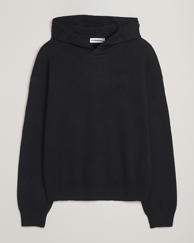 J.Lindeberg Edward Wool Knitted Hoodie Black – Nero