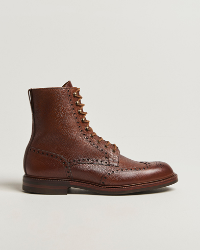 Crockett & Jones Islay Boot Tan Scotch Grain Calf – Marrone