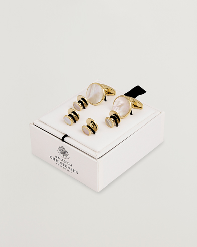 Amanda Christensen Cufflink & Shirt Studs Set Gold – Oro