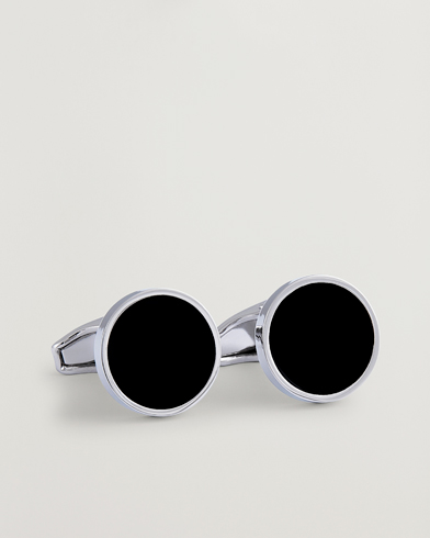 Amanda Christensen Classic Cufflink Silver/Black – Argento
