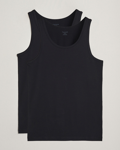 Falke 2-Pack Cotton Tank Top Black – Nero