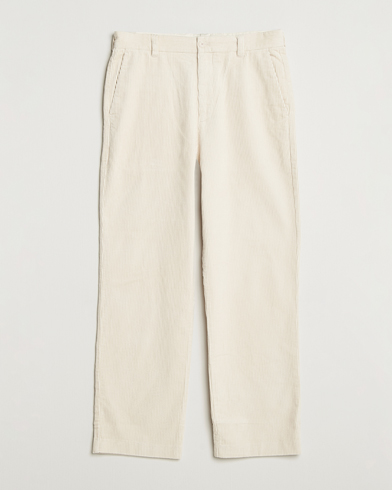 NN07 Paw Relaxed Fit Corduroy Trousers Ivory – Bianco