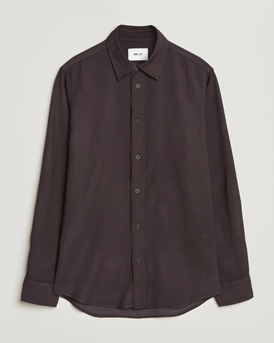 NN07 Colby Viscose Shirt Dusky Port – Marrone