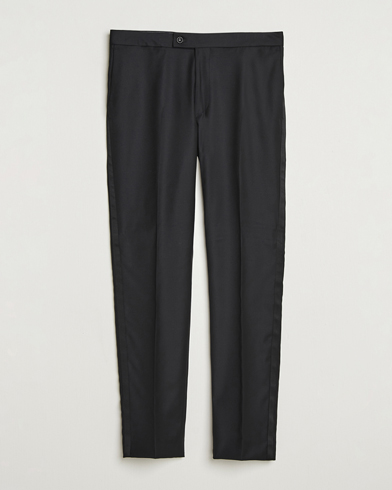 Morris Loro Piana Tuxedo Trousers Black – Nero