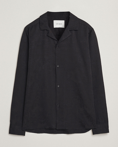 Les Deux Jasper Jaquard Shirt Black – Nero