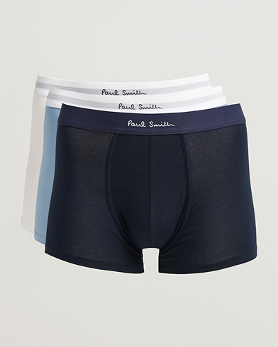 Paul Smith 3-Pack Trunk White/Navy/Light Blue – Blu