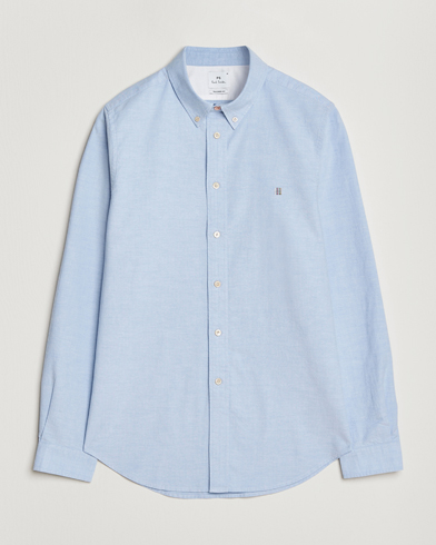 PS Paul Smith Tailored Fit Embroidered Oxford Shirt Light Blue – Blu