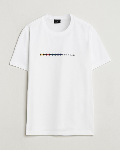 PS Paul Smith Chain Printed T-Shirt White – Bianco