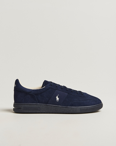Polo Ralph Lauren Bedford Suede Sneaker Tonal Navy – Blu