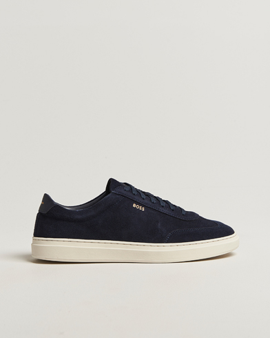 BOSS BLACK Kieran Suede Sneaker Dark Blue – Blu