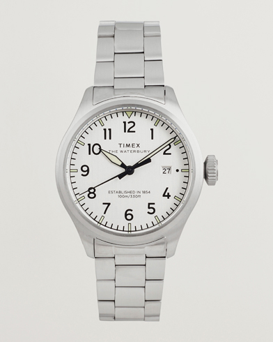 Timex Waterbury Ace 3-Hand 41mm Silver Dial – Argento