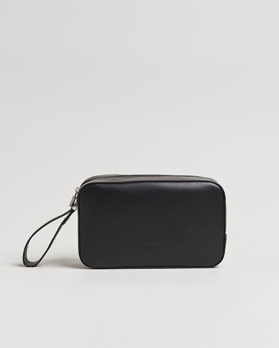Tiger of Sweden Balnea Smooth Leather Washbag Black – Nero