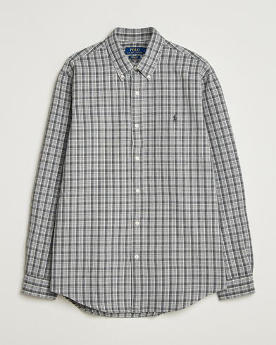 Polo Ralph Lauren Custom Fit Checked Shirt Grey Heather Multi – Grigio