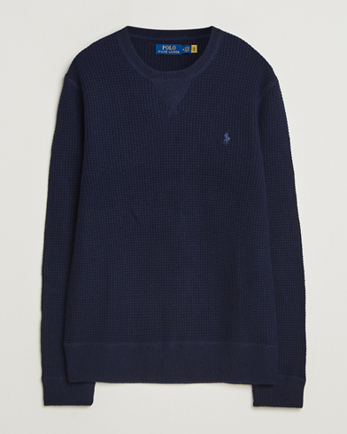 Polo Ralph Lauren Cotton/Wool Pullover Hunter Navy – Blu