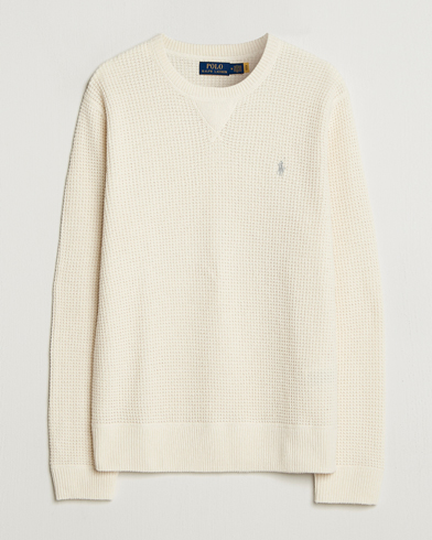 Polo Ralph Lauren Cotton/Wool Pullover Andover Cream – Bianco