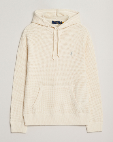 Polo Ralph Lauren Cotton/Wool Hoodie Andover Cream – Bianco