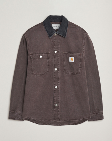 Carhartt WIP Mitch Dusky Canvas Overshirt Palisander – Marrone