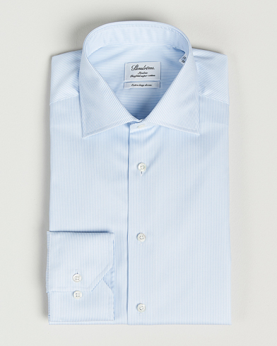 Stenströms Slimline X-Long Sleeve Shirt White/Blue – Blu