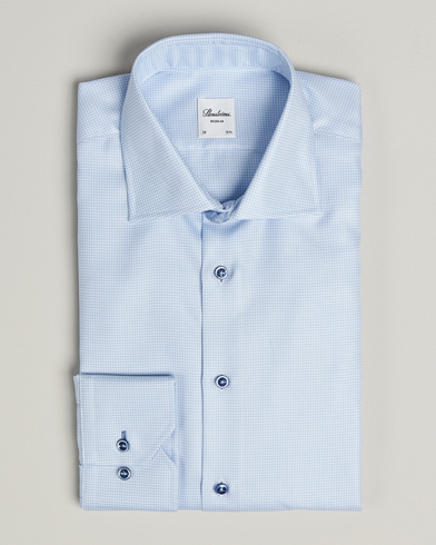 Stenströms Regular Fit Contrast Shirt Light Blue – Blu