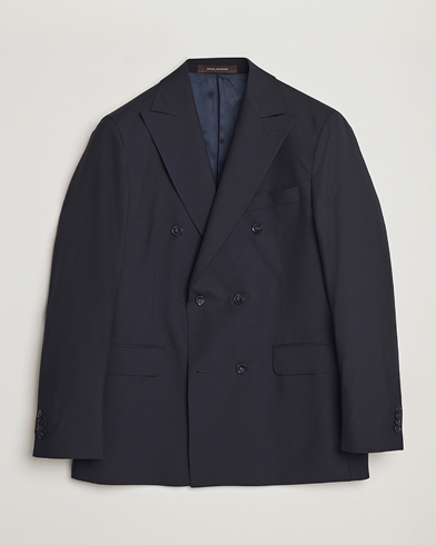 Oscar Jacobson Farris Wool Blazer Navy – Blu