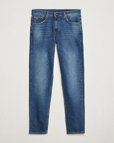 Oscar Jacobson Karl Cotton Stretch Jeans Vintage Wash – Blu