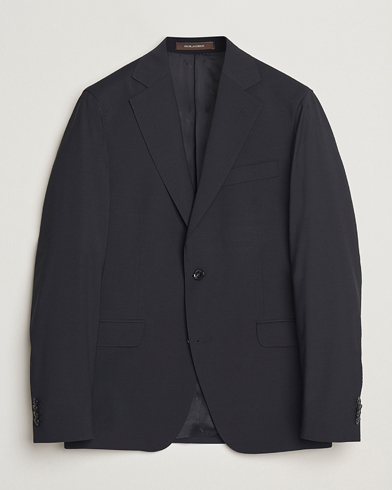 Oscar Jacobson Ego Wool Blend Blazer Black – Nero