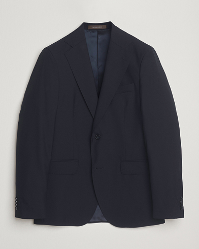Oscar Jacobson Ego Wool Blazer Navy – Blu