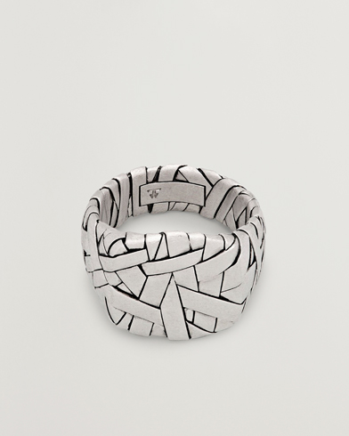 Tom Wood Quilt Ring Silver – Argento