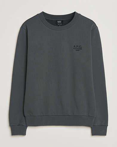 A.P.C. Rue Madame Tonal Sweatshirt Faded Black – Nero