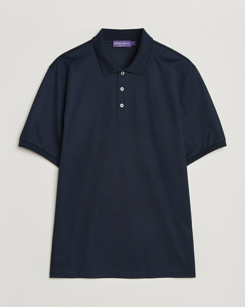 Ralph Lauren Purple Label Mercerized Cotton Polo Chairman Navy – Blu