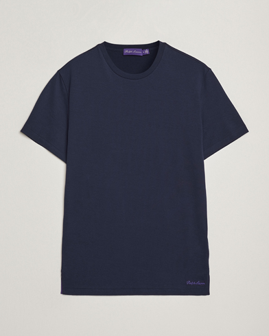 Ralph Lauren Purple Label Luxury Cotton T-Shirt Chairman Navy – Blu
