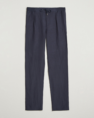 Ralph Lauren Purple Label Dorset Drawstring Trousers Chairman Navy – Blu