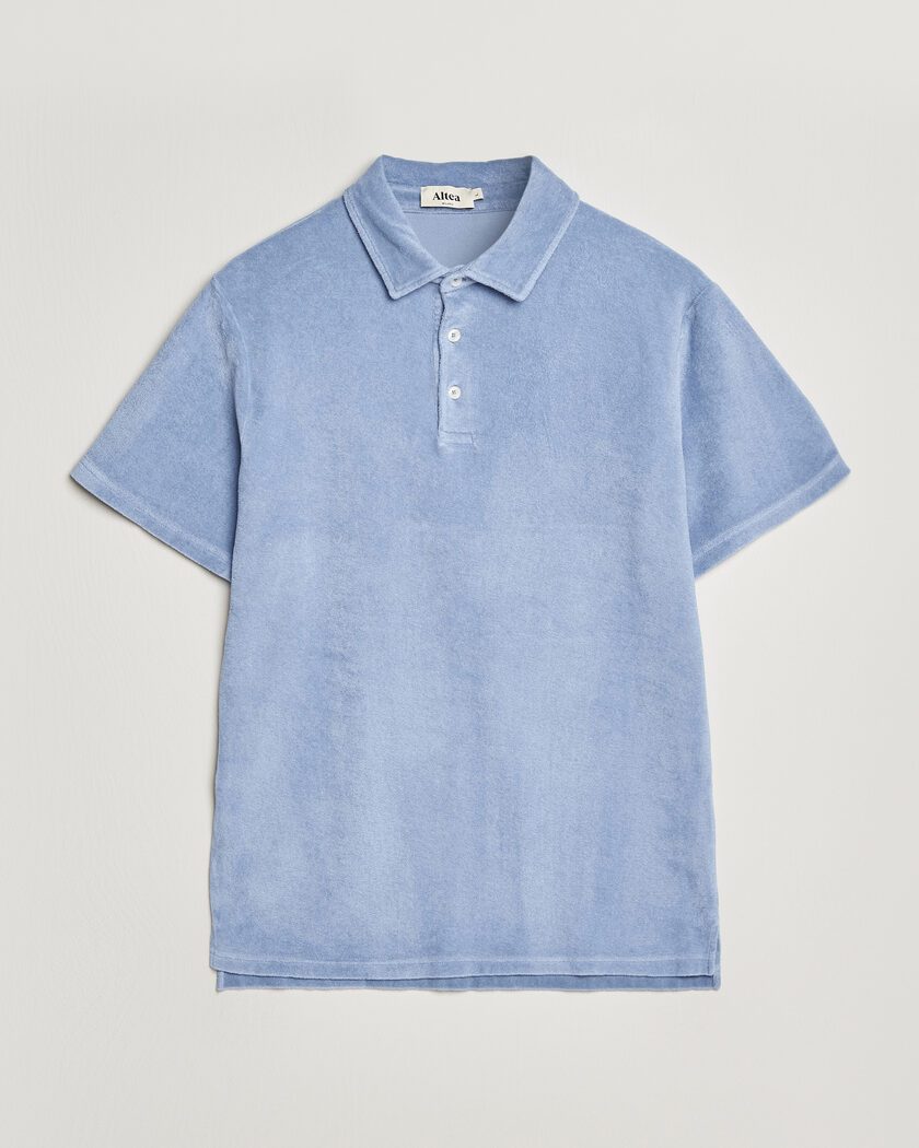 Altea Terry Cotton Polo Light Blue – Blu
