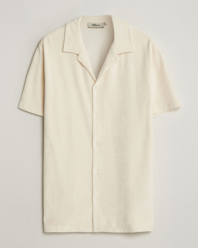 Altea Terry Bowling Shirt Off White – Bianco