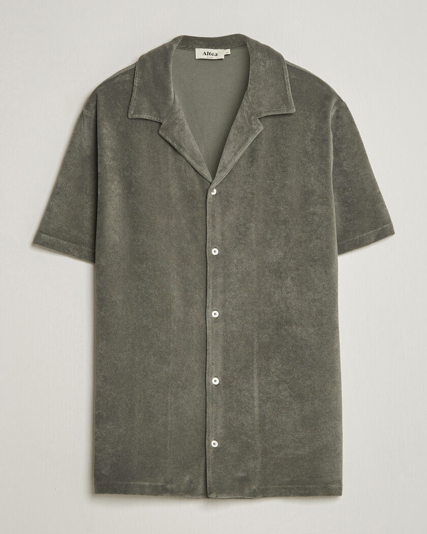 Altea Terry Bowling Shirt Olive – Verde
