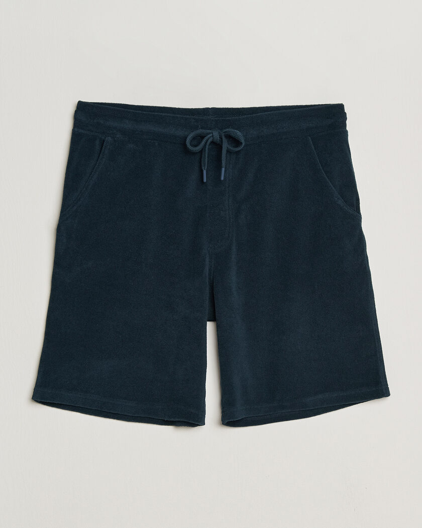 Altea Terry Drawstring Shorts Navy – Blu