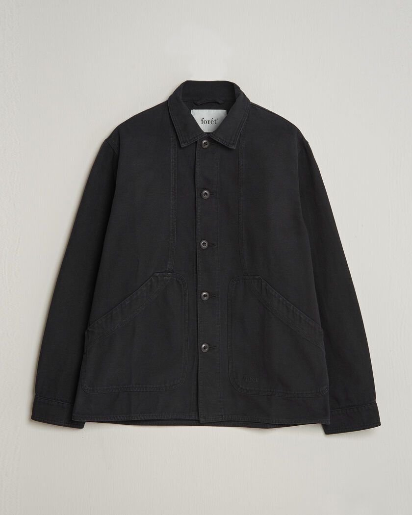 Forét Berry Canvas Overshirt Black – Nero