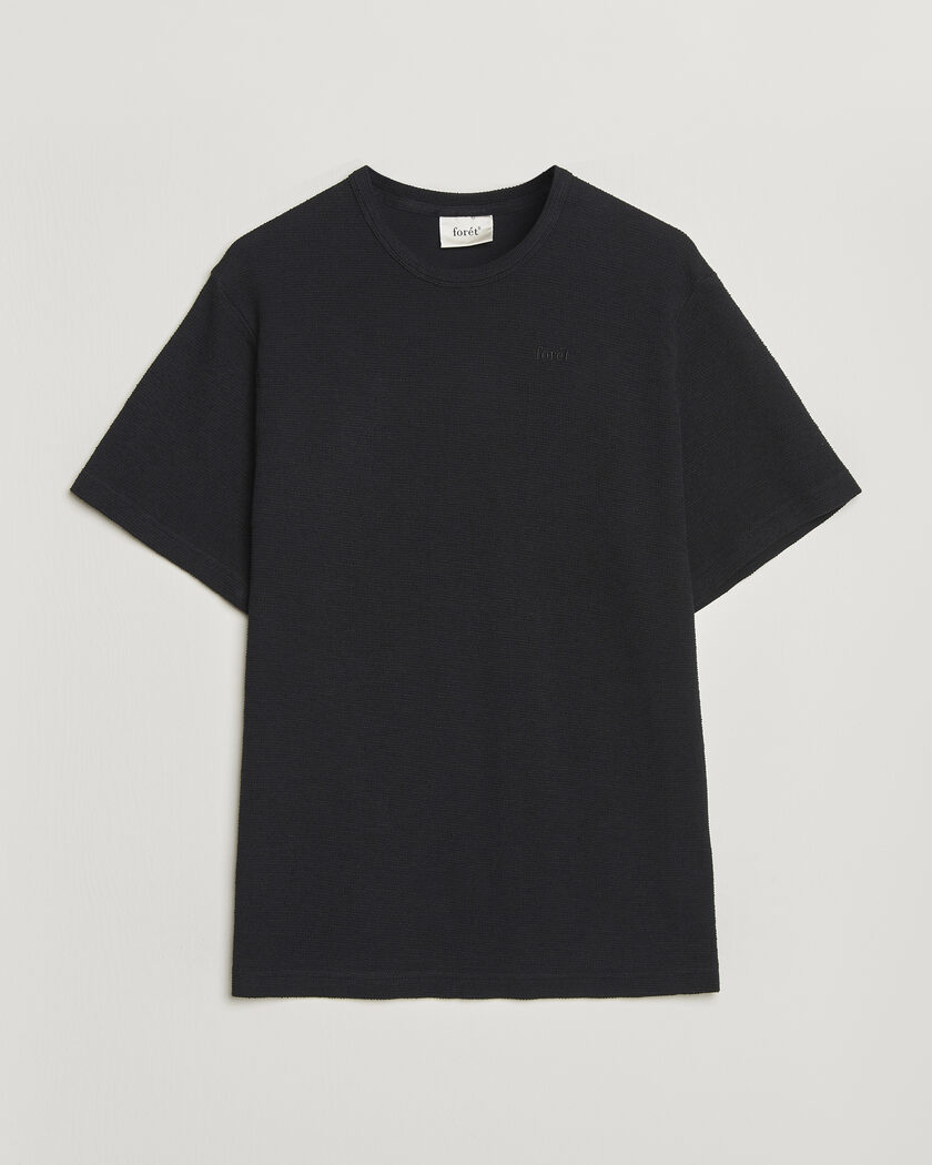 Forét Fir Structured T-Shit Black – Nero