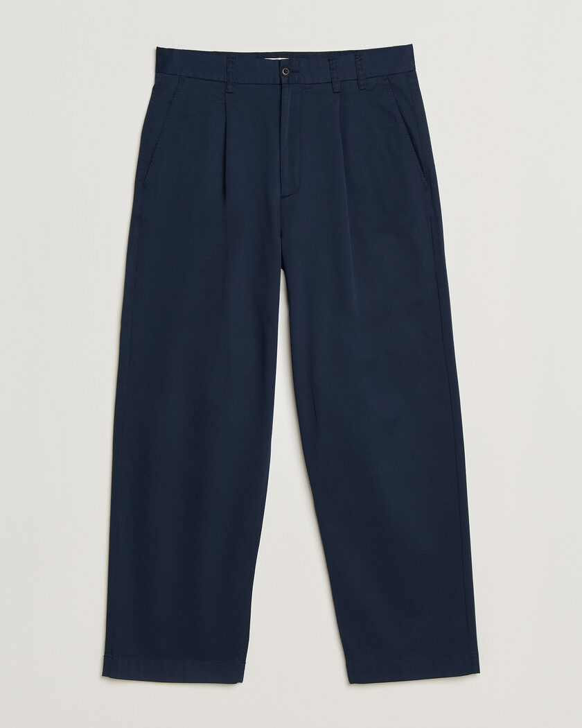 Forét Writer Relaxed Fit Pants Navy – Blu